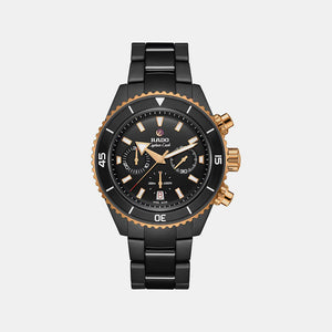 Captain Cook Men Automatic Black Dial Chronograph Ceramic Watch R32190153