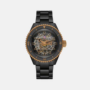 Captain Cook Men Automatic Black Dial Analog Titanium Watch R32192152