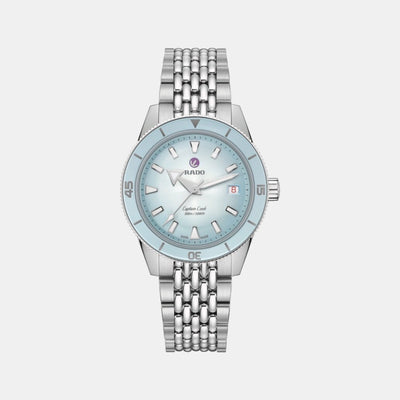 Captain Cook Unisex Automatic Blue Silver Dial Analog Stainless Steel Watch R32223203