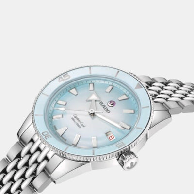 Captain Cook Unisex Automatic Blue Silver Dial Analog Stainless Steel Watch R32223203