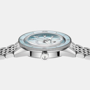 Captain Cook Unisex Automatic Blue Silver Dial Analog Stainless Steel Watch R32223203