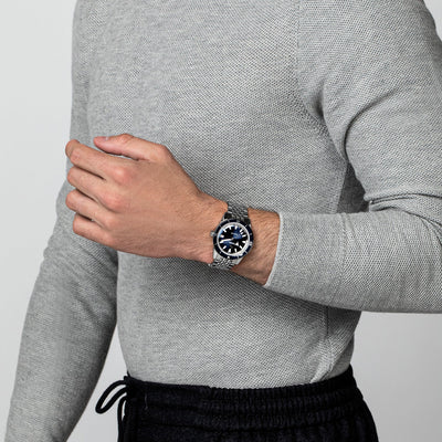 Captain Cook Unisex Automatic Blue Dial Analog Stainless Steel Watch R32500203