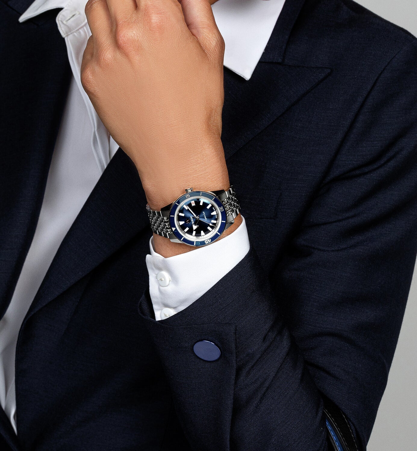 Captain Cook Unisex Automatic Blue Dial Analog Stainless Steel Watch R32500203