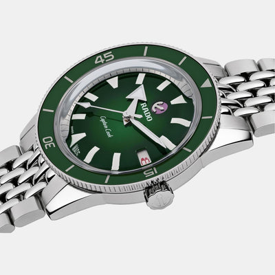Captain Cook Unisex Automatic Green Dial Analog Stainless Steel Watch R32500323