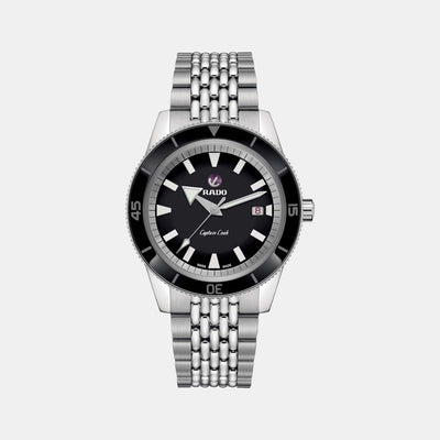 Captain Cook Men Automatic Black Dial Analog Stainless Steel Watch R32505153