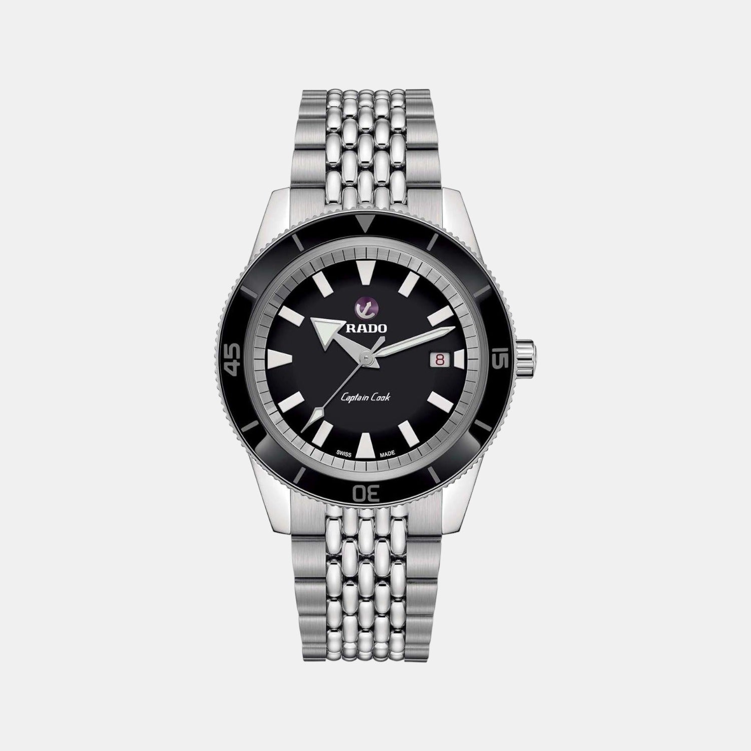 Captain Cook Men Automatic Black Dial Analog Stainless Steel Watch R32505153