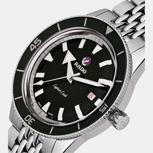 Captain Cook Men Automatic Black Dial Analog Stainless Steel Watch R32505153