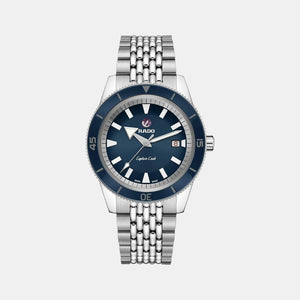 Captain Cook Men Automatic Blue Dial Analog Stainless Steel Watch R32505203