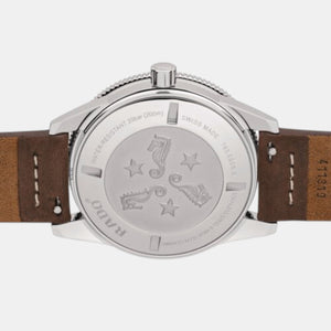 Captain Cook Men Automatic Brown Dial Analog Leather Watch R32505305