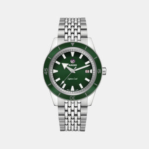 Captain Cook Men Automatic Green Dial Analog Stainless Steel Watch R32505313