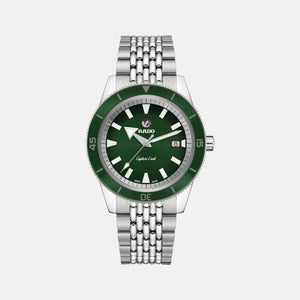 Captain Cook Men Automatic Green Dial Analog Stainless Steel Watch R32505318