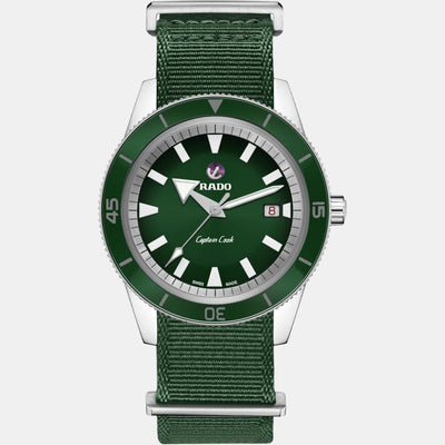 Captain Cook Men Automatic Green Dial Analog Stainless Steel Watch R32505318