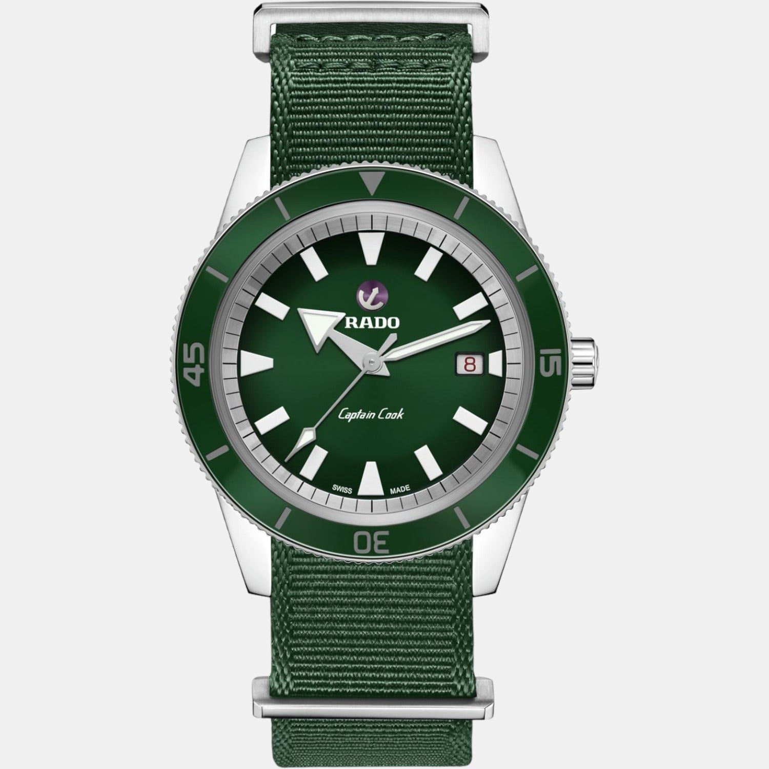 Captain Cook Men Automatic Green Dial Analog Stainless Steel Watch R32505318