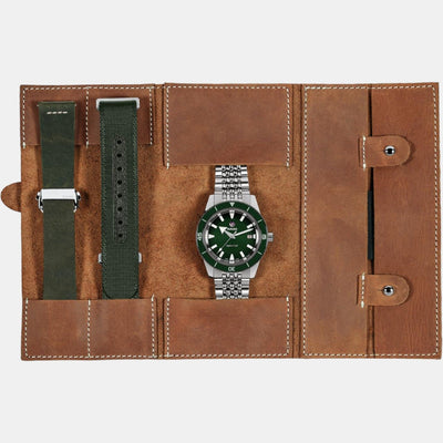 Captain Cook Men Automatic Green Dial Analog Stainless Steel Watch R32505318