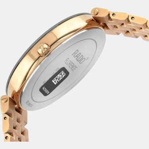 Florence Unisex Quartz Beige Dial Analog Stainless Steel Watch R48869734