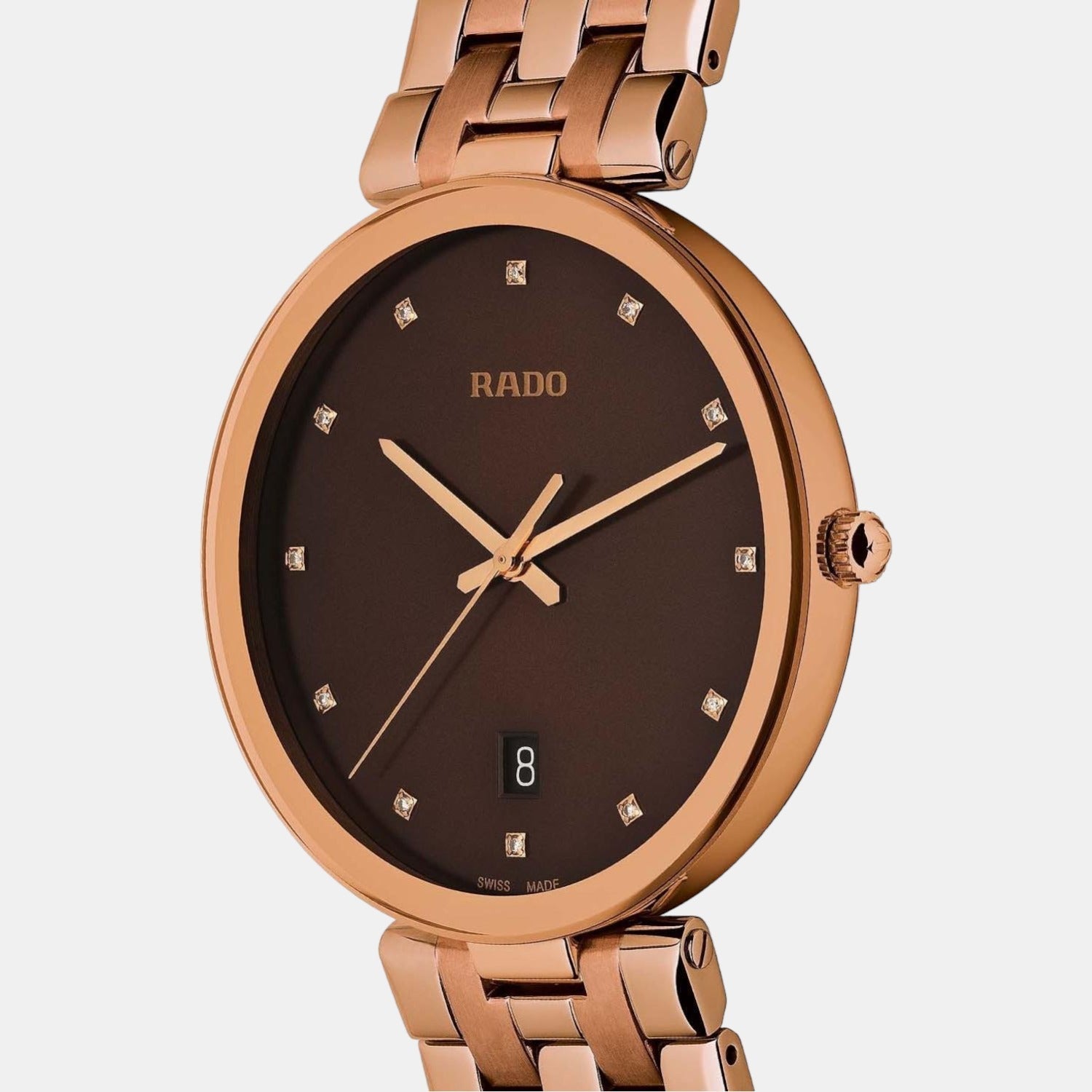 Florence Women Quartz Brown Dial Analog Stainless Steel Watch R48889743