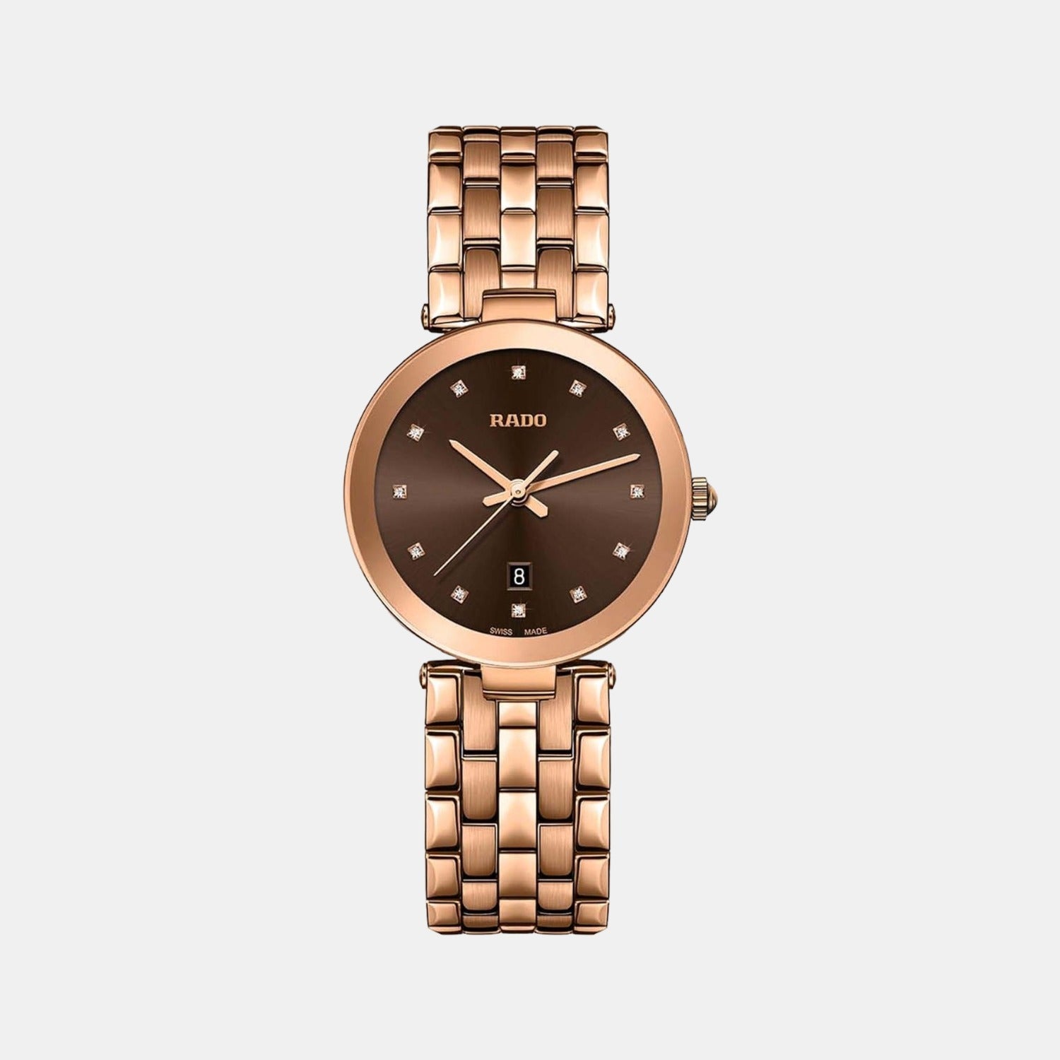 Florence Women Quartz Gold Dial Analog Stainless Steel Watch R48893743