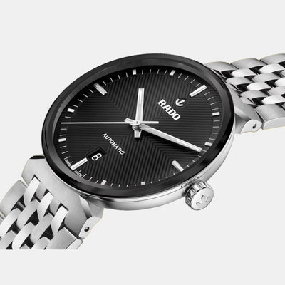 Florence Unisex Automatic Black Dial Analog Stainless Steel Watch R48903153