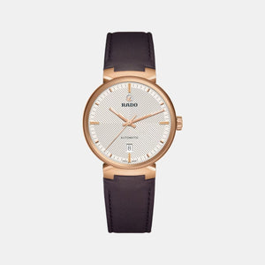Florence Unisex Automatic Silver & White Dial Analog Leather Watch R48905015