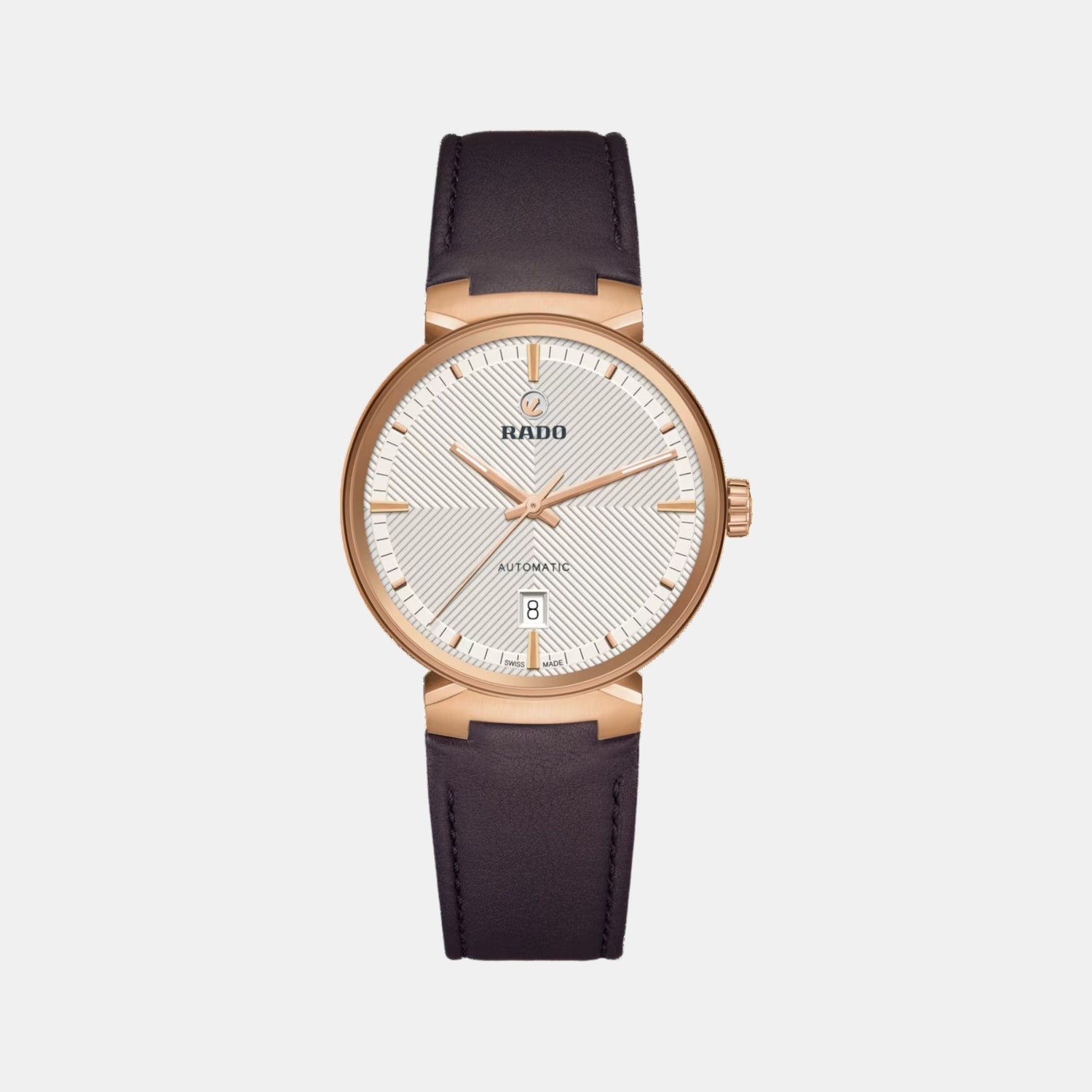 Florence Unisex Automatic Silver & White Dial Analog Leather Watch R48905015