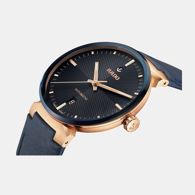 Florence Unisex Automatic Blue Dial Analog Leather Watch R48905205