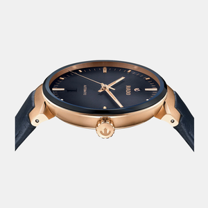Florence Unisex Automatic Blue Dial Analog Leather Watch R48905205