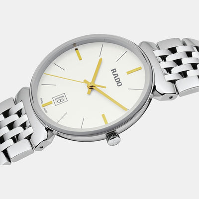 Florence Men Quartz White Dial Analog Stainless Steel Watch R48912013