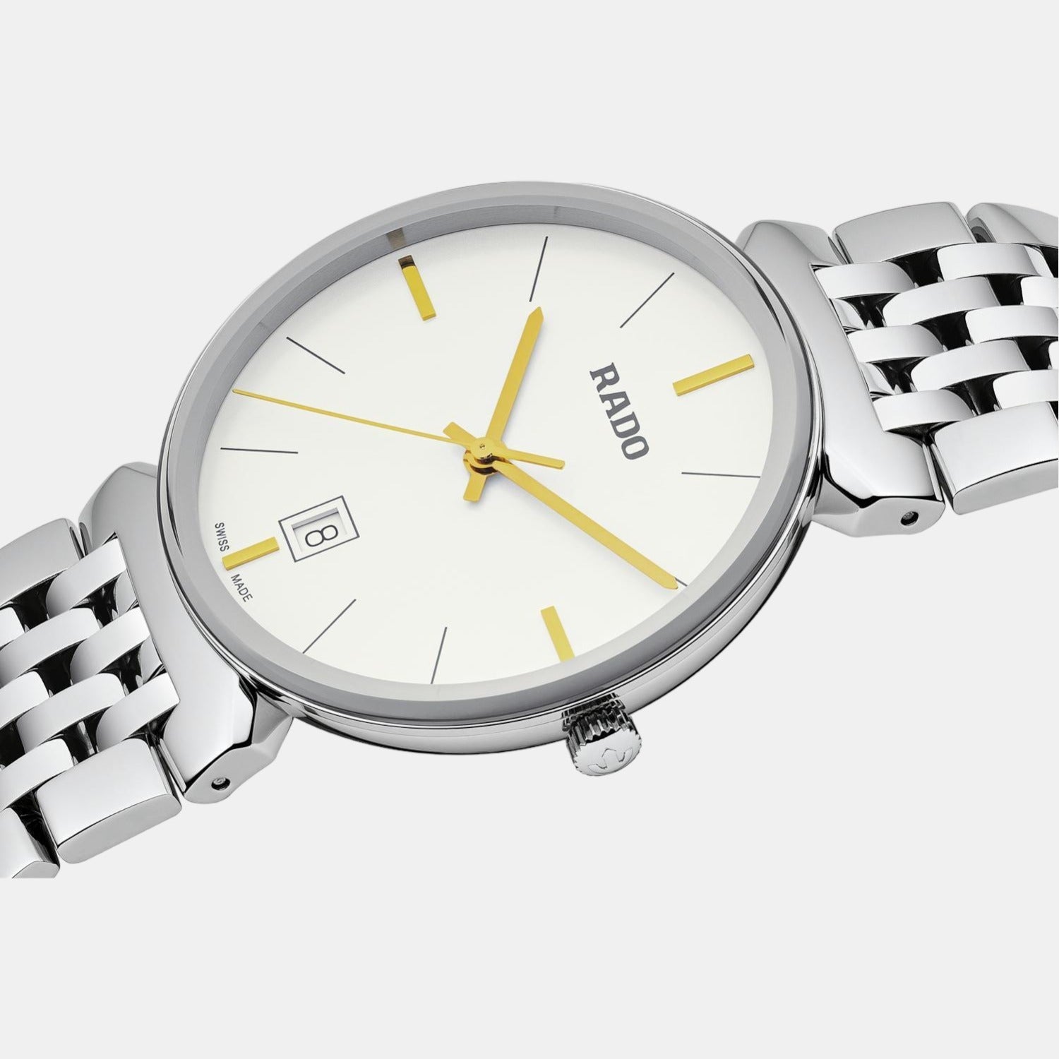 Florence Men Quartz White Dial Analog Stainless Steel Watch R48912013