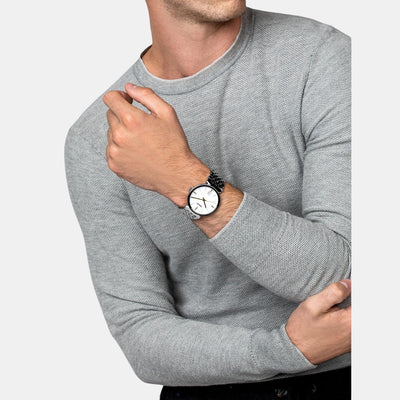 Florence Men Quartz White Dial Analog Stainless Steel Watch R48912013