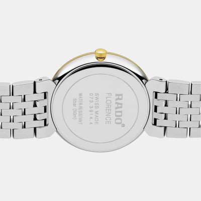 Florence Unisex Quartz White Dial Analog Stainless Steel Watch R48912023