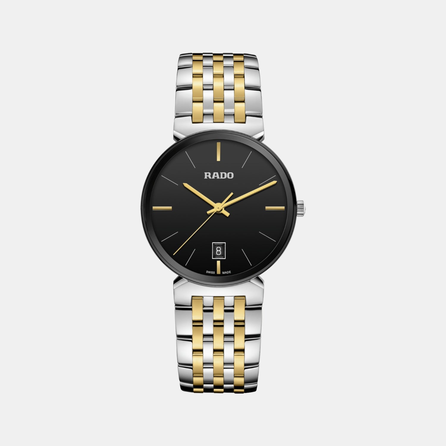 Florence Unisex Quartz Black Dial Analog Stainless Steel Watch R48912153
