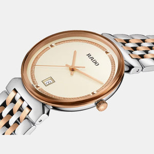 Florence Men Quartz Champagne Dial Analog Stainless Steel Watch R48912403