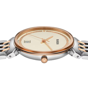 Florence Men Quartz Champagne Dial Analog Stainless Steel Watch R48912403