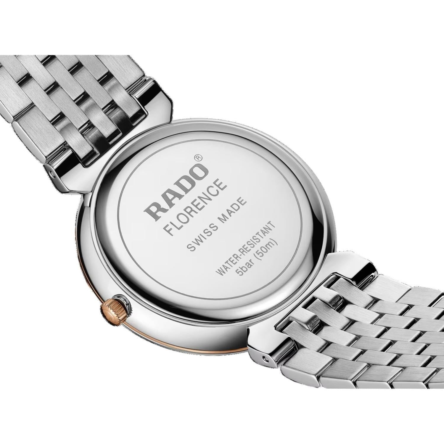 Florence Men Quartz Champagne Dial Analog Stainless Steel Watch R48912403