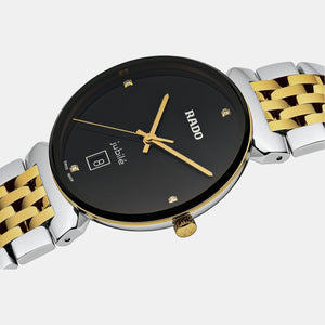 Florence Unisex Quartz Black Dial Analog Stainless Steel Watch R48912703