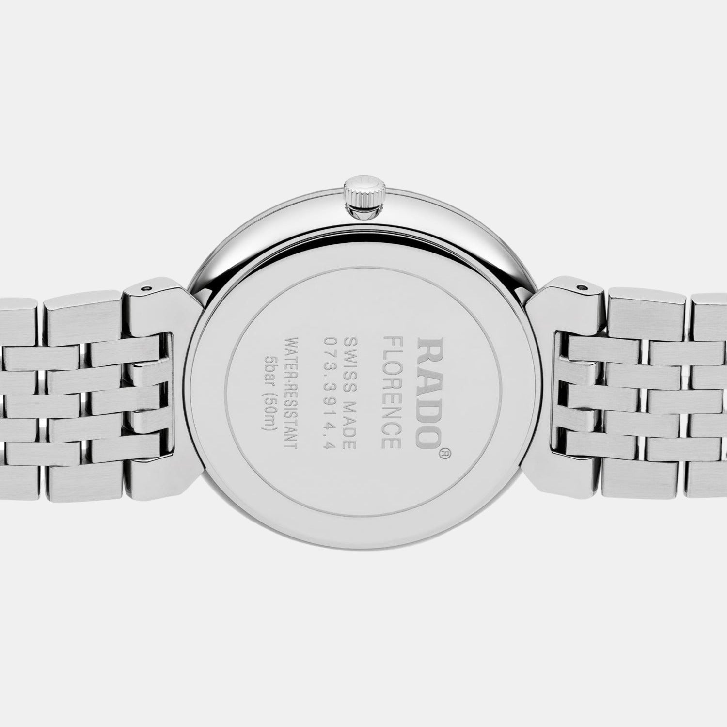 Florence Unisex Quartz Black Dial Analog Stainless Steel Watch R48912713
