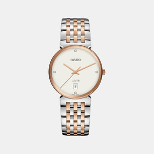 Florence Unisex Quartz White Dial Analog Stainless Steel Watch R48912723