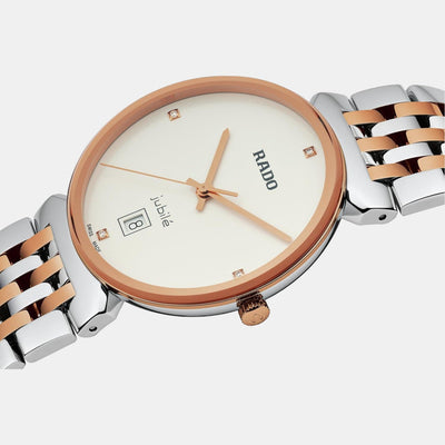 Florence Unisex Quartz White Dial Analog Stainless Steel Watch R48912723