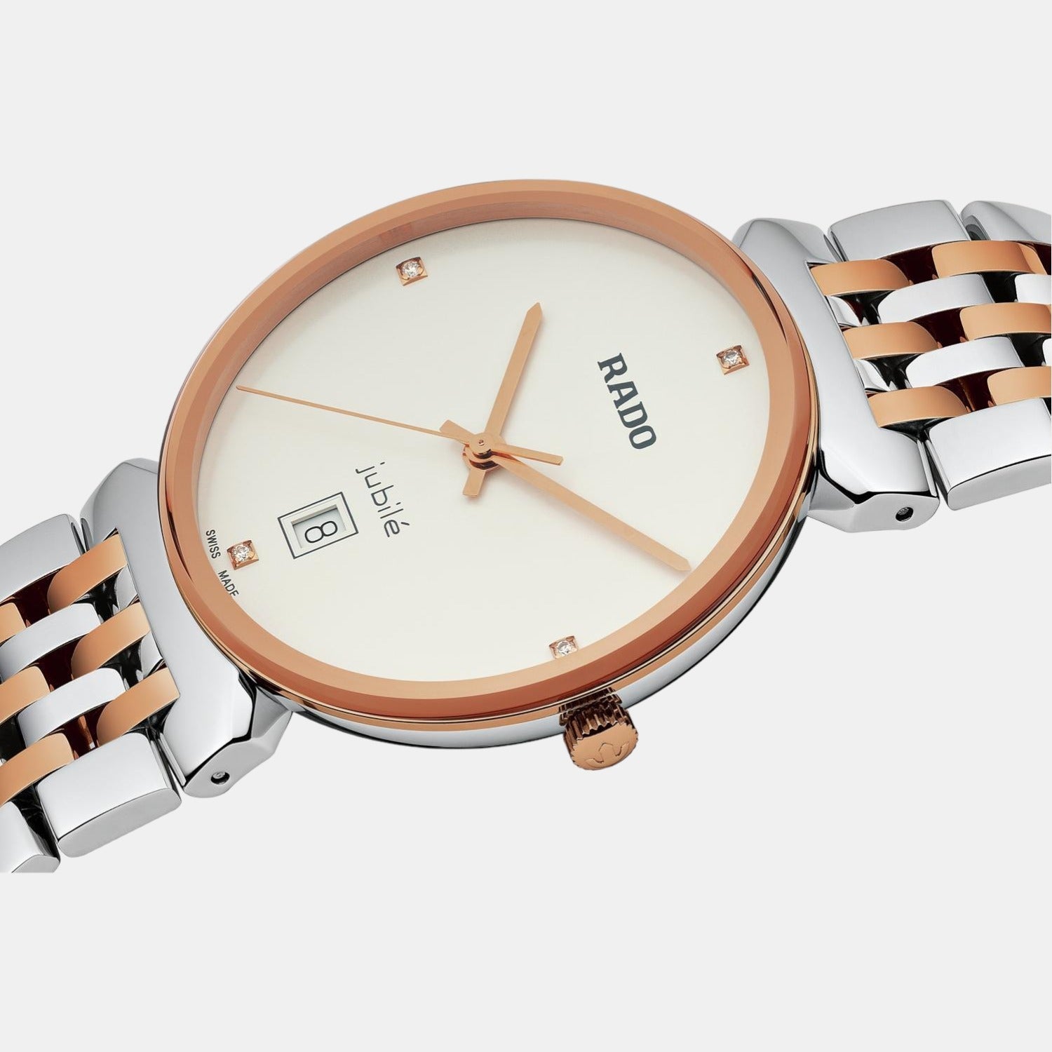 Florence Unisex Quartz White Dial Analog Stainless Steel Watch R48912723