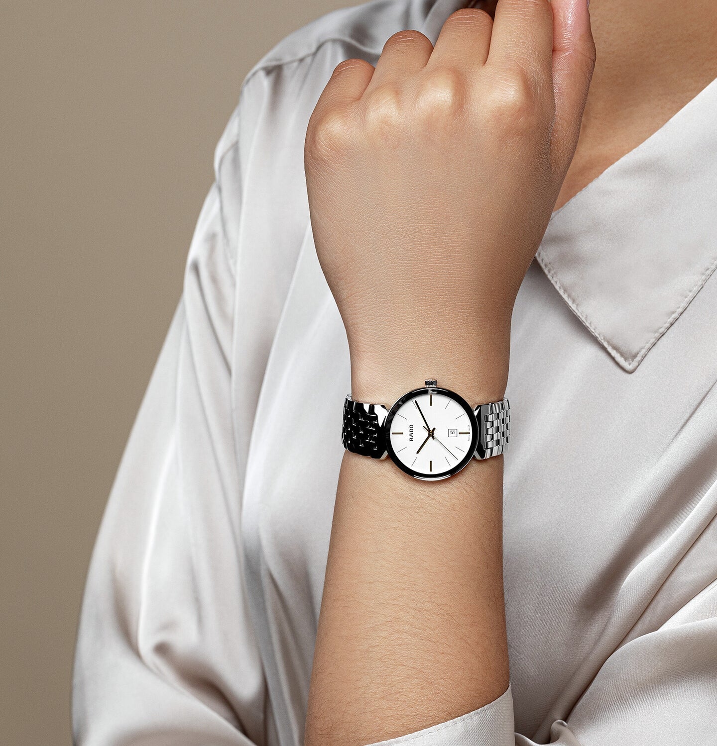 Florence Women Quartz White Dial Analog Stainless Steel Watch R48913013