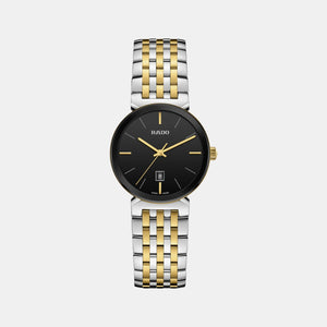 Florence Women Quartz Black Dial Analog Stainless Steel Watch R48913153
