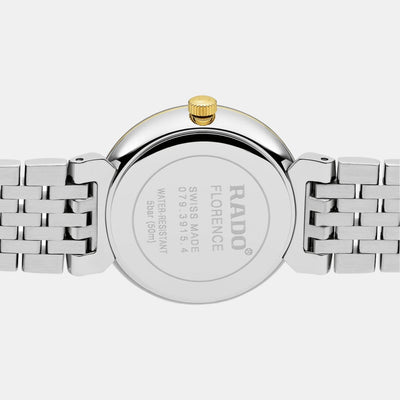 Florence Women Quartz Black Dial Analog Stainless Steel Watch R48913153