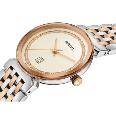 Florence Women Quartz Champagne Dial Analog Stainless Steel Watch R48913403