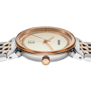 Florence Women Quartz Champagne Dial Analog Stainless Steel Watch R48913403