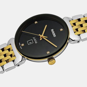 Florence Women Quartz Black Dial Analog Stainless Steel Watch R48913703