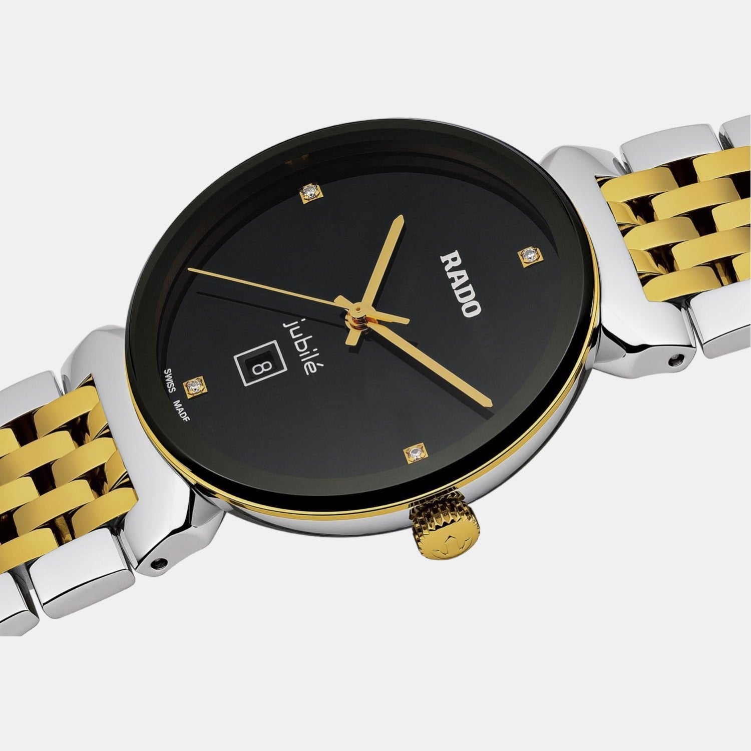 Florence Women Quartz Black Dial Analog Stainless Steel Watch R48913703