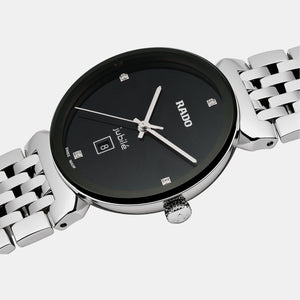 Florence Women Quartz Black Dial Analog Stainless Steel Watch R48913713