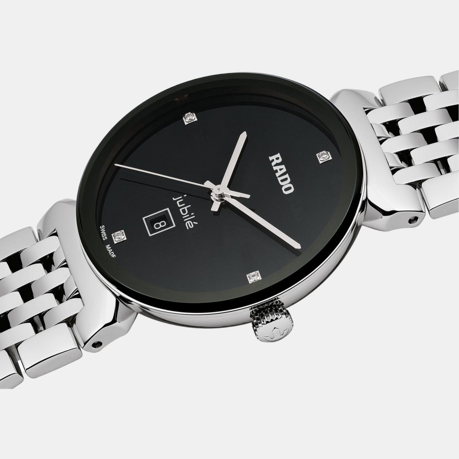 Florence Women Quartz Black Dial Analog Stainless Steel Watch R48913713