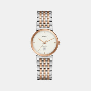 Florence Women Quartz White Dial Analog Stainless Steel Watch R48913723