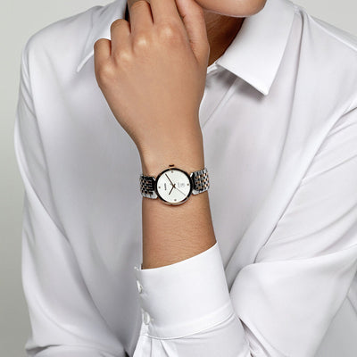 Florence Women Quartz White Dial Analog Stainless Steel Watch R48913723